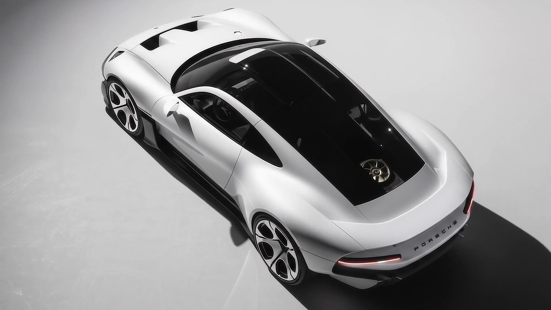 Porsche Mission S Engine Glass Deck