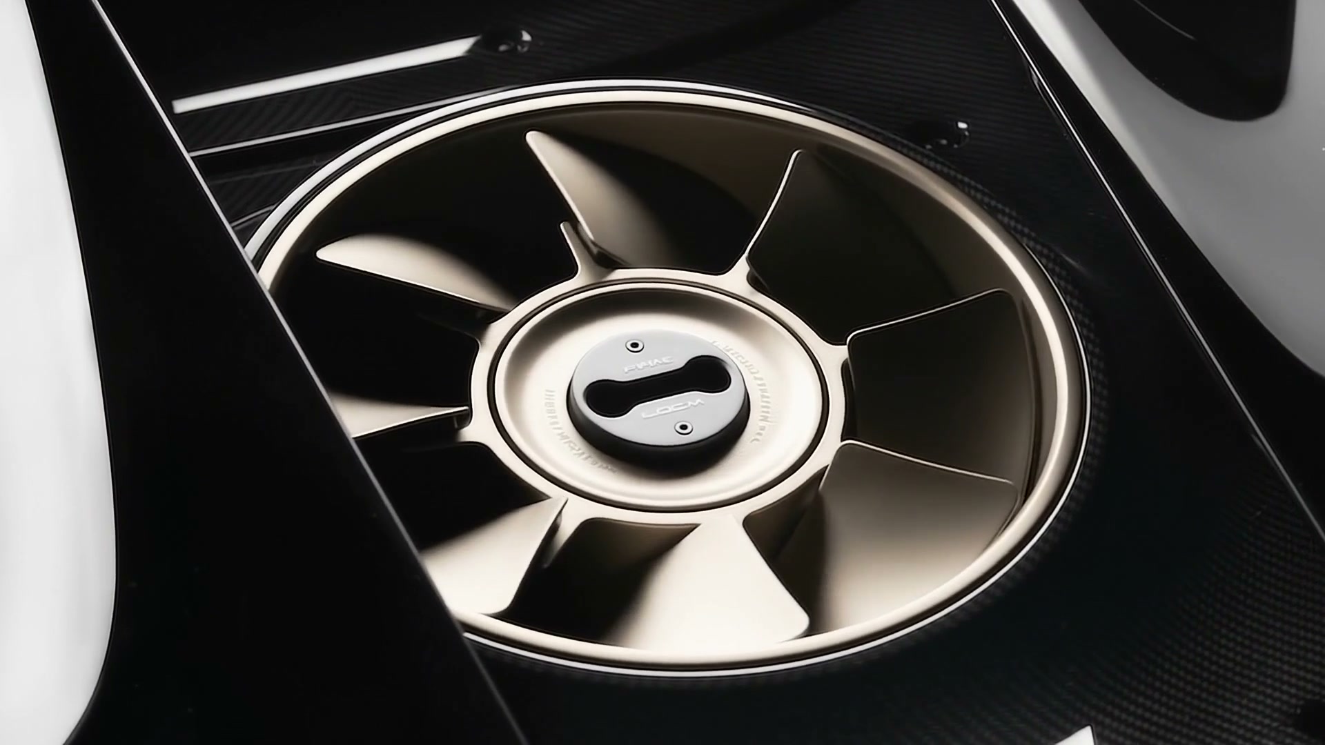 Porsche Mission S Gold Turbine Fan