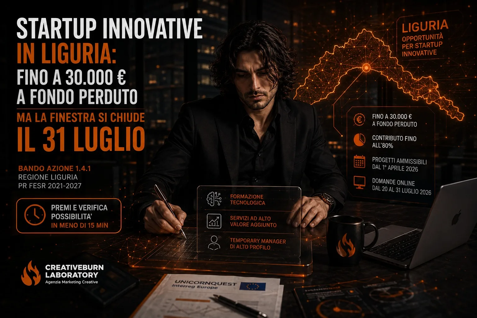 Startup innovative in Liguria: fino a 30.000 € a fondo perduto, ma la finestra si chiude il 31 luglio