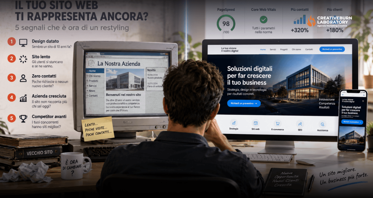 Restyling Sito Web Aziendale: 7 Segnali che Stai Perdendo Clienti