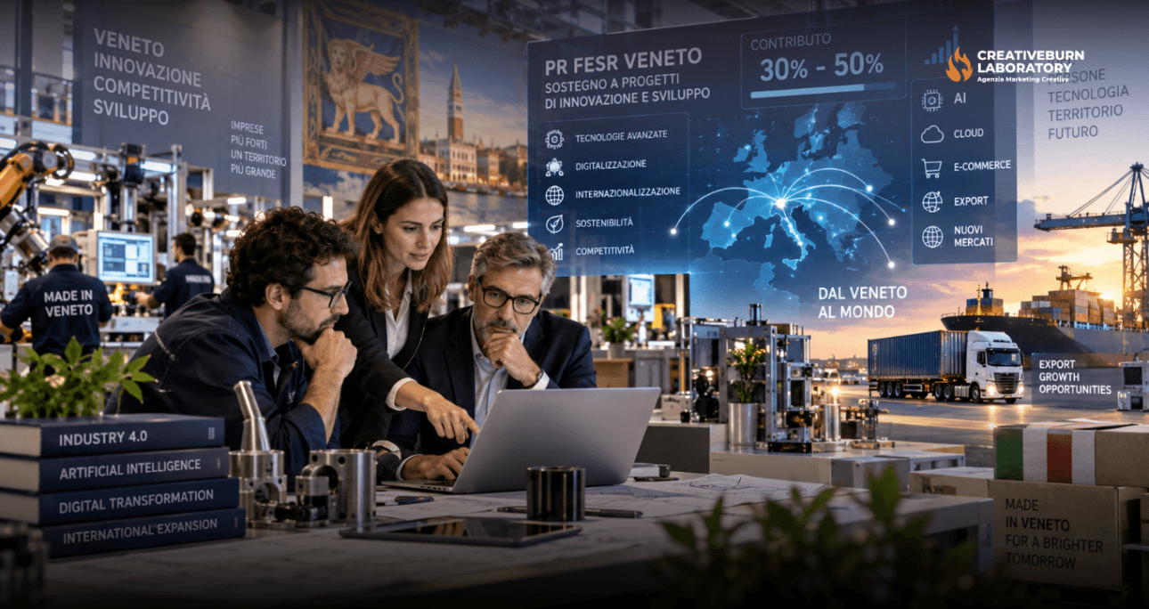 PR FESR Regione Veneto Azioni 1.1.3 e 1.3.6: Fondi per Tecnologie Avanzate e Digital Export