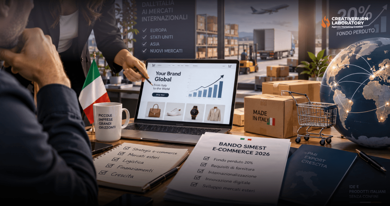 Bando SIMEST E-Commerce 2026: Fondo Perduto 20% e Requisiti di Fornitura
