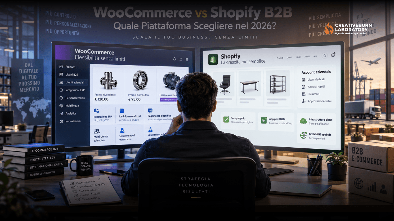 WooCommerce vs Shopify B2B: Quale Piattaforma Scegliere nel 2026?